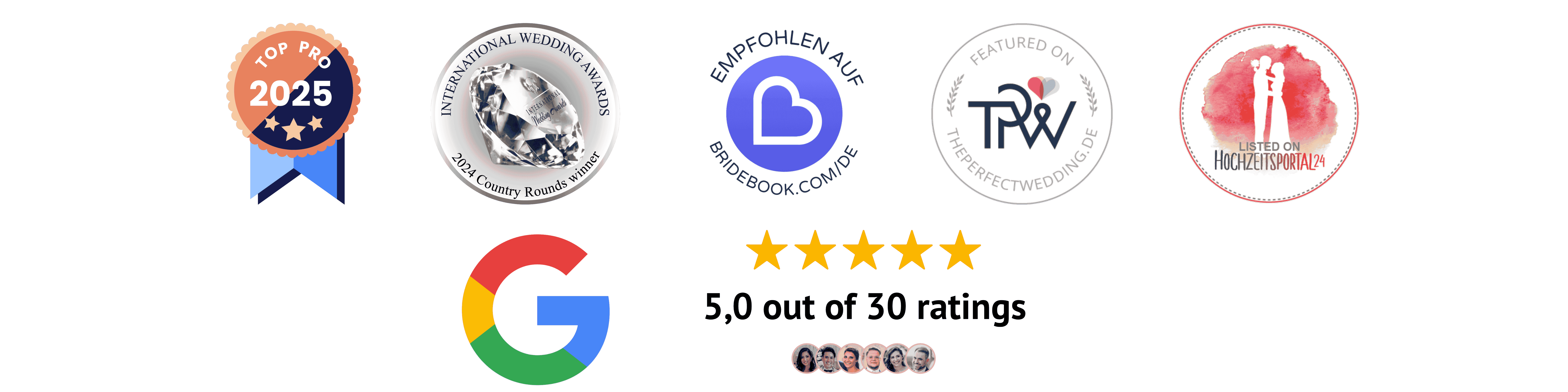 Wedding photographer Berlin Badges schwarz